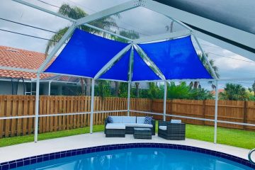 Shade Sails for Pool Enclosures
